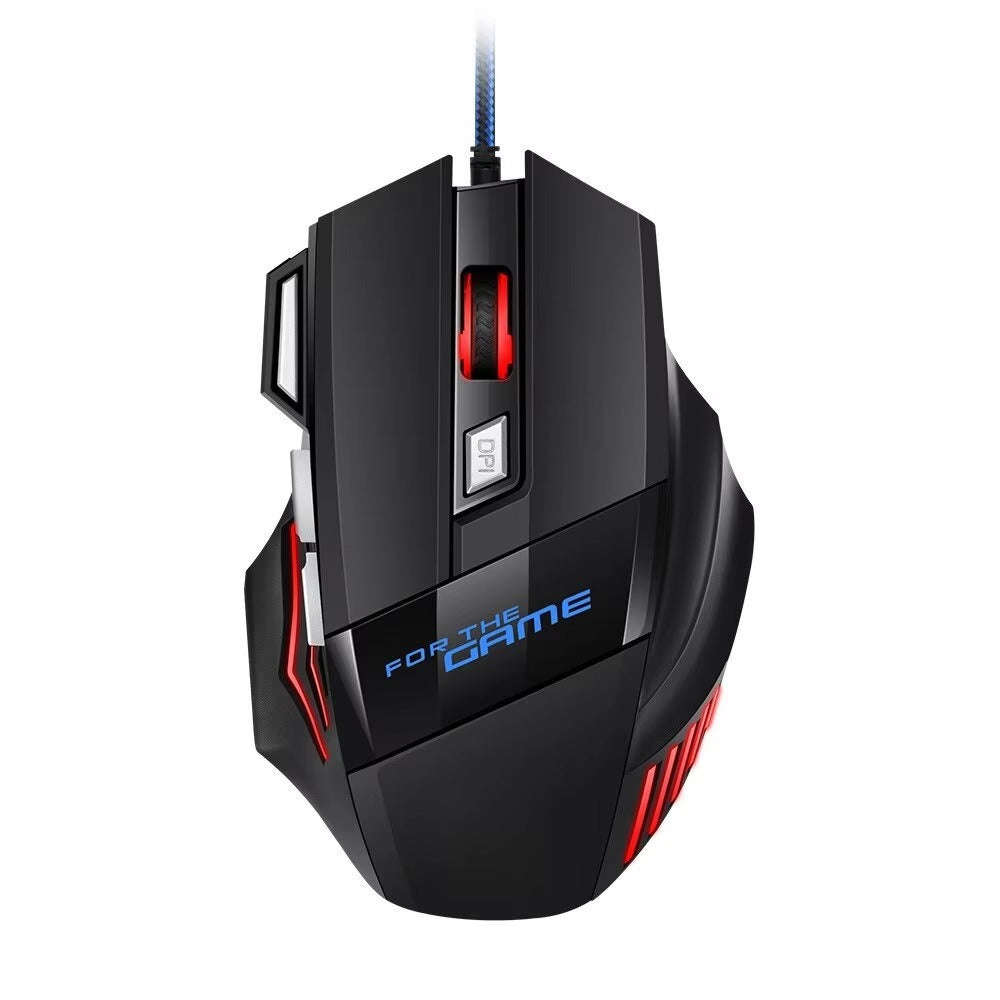 New Hyperspeed USB Gaming Mouse RGB Backlit Ergonomic Game Mice 7D Esports Wired Mouse for Laptop PC Gamer