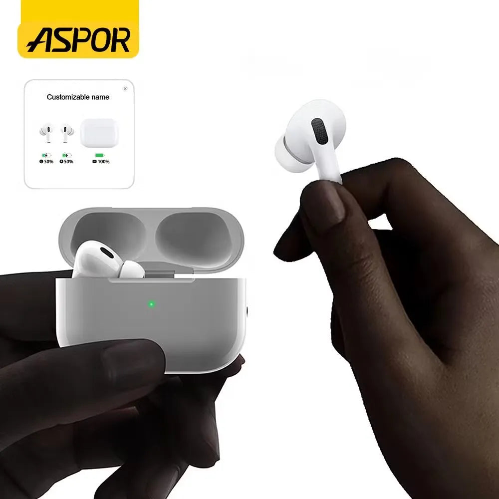 ASPOR A620 ANC AirBuds Pro 2 – Full-Function, Wireless Charging, 30Hrs Playtime, Bluetooth 5.4