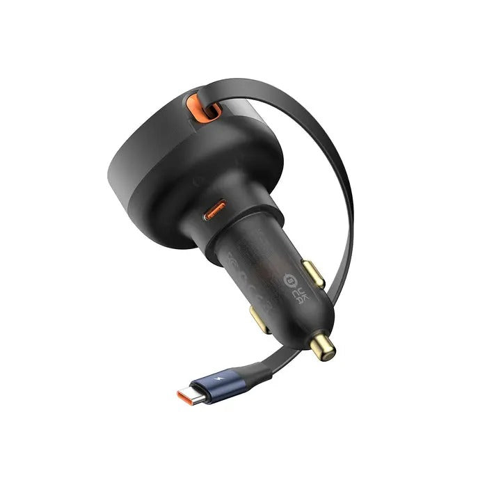 Baseus Enjoyment Pro Retractable USB-C Car Charger 60W