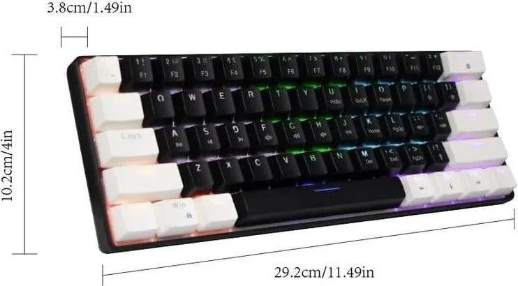 61 Keys Mechanical Rainbow Lighting Gaming keyboard Jedel KL69