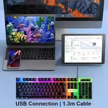 104 key Backlit Mechanical Keyboard Wired Gaming Keyboard Waterproof Luminous Keyboard for Gamer PC Laptop Office
