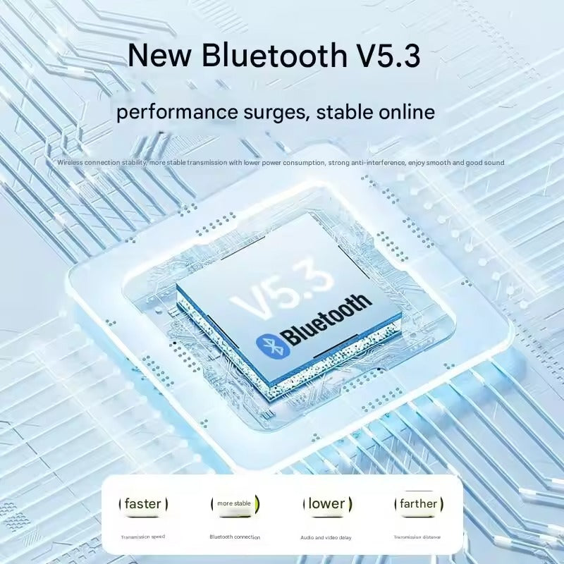 Original Lenovo TC3307 Gaming Headphones 30 Hours of Long Battery Life Fold Stereo Sports Wired Wireless Bt Headphones