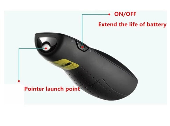 R 400 Wireless Slide Changer / Presenter / Clicker - RF Remote Control Laser Pointer USB PPT Power Point Presentation Slide Changer
