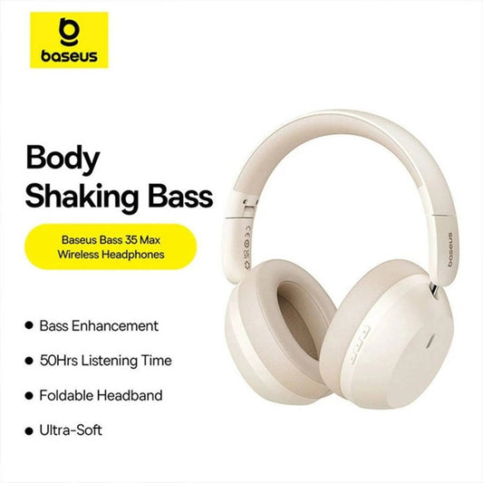 Baseus Bass 35 Max Wireless Headphones with Upto 50 Hours Long Battery